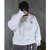 ILL S(イルズ)裏起毛 ハートワンポイント刺繍クルーネックスウェット | SHIFFON  | 詳細画像1 