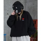 ILL S(イルズ)裏起毛 ハートワンポイント刺繍クルーネックスウェット | SHIFFON  | 詳細画像13 