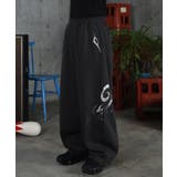 ILL S(イルズ)メタルプリント トライバルワイドスウェットパンツ | SHIFFON  | 詳細画像1 