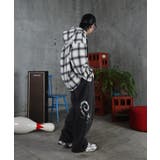 ILL S(イルズ)メタルプリント トライバルワイドスウェットパンツ | SHIFFON  | 詳細画像16 