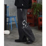 ILL S(イルズ)メタルプリント トライバルワイドスウェットパンツ | SHIFFON  | 詳細画像3 