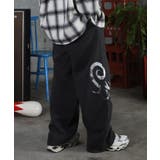 ILL S(イルズ)メタルプリント トライバルワイドスウェットパンツ | SHIFFON  | 詳細画像7 