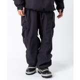 ブラック | inhabitant インハビタント サイドカーゴスノーパンツ | SHIFFON 