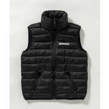 ブラック | DIESEL ディーゼル ジップアップダウンベストジャケット | SHIFFON