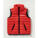 レッド | DIESEL ディーゼル ジップアップダウンベストジャケット | SHIFFON