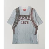 ホワイト | DIESEL ディーゼル ブランドロゴ半袖Tシャツカットソー | SHIFFON