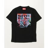ブラック | DIESEL ディーゼル ブランドロゴ半袖Tシャツカットソー | SHIFFON