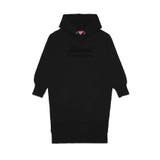 ブラック | DIESEL ディーゼル ブランドロゴフーディーワンピース | SHIFFON