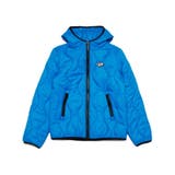 ブルー | DIESEL ディーゼル ワンポイントブランドロゴフードキルティングジャケット | SHIFFON
