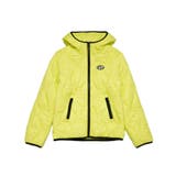 ライトイエロー | DIESEL ディーゼル ワンポイントブランドロゴフードキルティングジャケット | SHIFFON