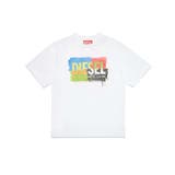 ホワイト | DIESEL ディーゼル ブランドロゴ半袖Tシャツカットソー | SHIFFON