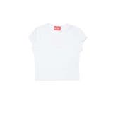 ホワイト | DIESEL ディーゼル ワンポイントブランドロゴ半袖Tシャツカットソー | SHIFFON