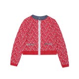 DIESEL ディーゼル ブランドロゴ総柄ジップアップニット | SHIFFON | 詳細画像1