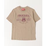 ライトベージュ | DIESEL ディーゼル ブランドロゴ半袖Tシャツカットソー | SHIFFON