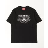 ブラック | DIESEL ディーゼル ブランドロゴ半袖Tシャツカットソー | SHIFFON