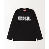 ブラック | DIESEL ディーゼル ブランドロゴ長袖Tシャツカットソー | SHIFFON