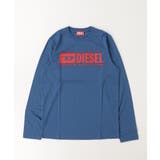 ブルー | DIESEL ディーゼル ブランドロゴ長袖Tシャツカットソー | SHIFFON