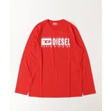 レッド | DIESEL ディーゼル ブランドロゴ長袖Tシャツカットソー | SHIFFON