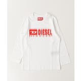 ホワイト | DIESEL ディーゼル ブランドロゴ長袖Tシャツカットソー | SHIFFON