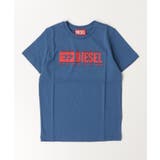ブルー | DIESEL ディーゼル ブランドロゴ半袖Tシャツカットソー | SHIFFON