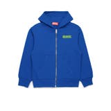ブルー | DIESEL ディーゼル バックブランドロゴジップアップフーディーパーカー | SHIFFON