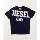 ネイビー | DIESEL ディーゼル ブランドロゴ半袖Tシャツカットソー | SHIFFON