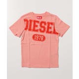 ライトピンク | DIESEL ディーゼル ブランドロゴ半袖Tシャツカットソー | SHIFFON