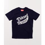 ネイビー | DIESEL ディーゼル ブランドロゴ半袖Tシャツカットソー | SHIFFON