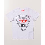 ホワイト | DIESEL ディーゼル ブランドロゴ半袖Tシャツカットソー | SHIFFON