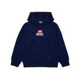 ネイビー | DIESEL ディーゼル ワンポイントブランドロゴパーカーフーディー男の子 | SHIFFON