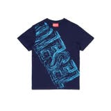 ネイビー | DIESEL ディーゼル ブランドロゴ半袖Tシャツカットソー | SHIFFON