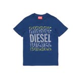 ネイビー | DIESEL ディーゼル ブランドロゴ半袖Tシャツカットソー | SHIFFON
