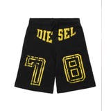 ブラック | DIESEL ディーゼル ブランドロゴショートパンツ | SHIFFON