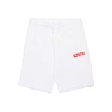 ホワイト | DIESEL ディーゼル ワンポイントブランドロゴスウェットショートパンツ | SHIFFON