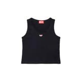 ブラック | DIESEL ディーゼル ワンポイントブランドロゴタンクトップ | SHIFFON