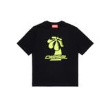 ブラック | DIESEL ディーゼル ブランドロゴ半袖Tシャツカットソー | SHIFFON