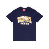 ネイビー | DIESEL ディーゼル ブランドロゴ半袖Tシャツカットソー | SHIFFON