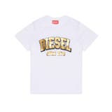 ホワイト | DIESEL ディーゼル ブランドロゴ半袖Tシャツカットソー | SHIFFON