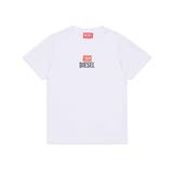 ホワイト | DIESEL ディーゼル ワンポイントブランドロゴ半袖Tシャツカットソー | SHIFFON