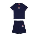ネイビー | DIESEL ディーゼル ワンポイントブランドロゴ半袖Tシャツショートパンツセッ… | SHIFFON
