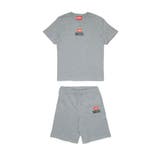 グレー | DIESEL ディーゼル ワンポイントブランドロゴ半袖Tシャツショートパンツセッ… | SHIFFON