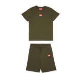 カーキ | DIESEL ディーゼル ワンポイントブランドロゴ半袖Tシャツショートパンツセッ… | SHIFFON