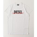ホワイト | DIESEL ディーゼル ブランドロゴ半袖Tシャツカットソー | SHIFFON