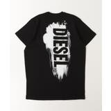 ブラック | DIESEL ディーゼル ブランドロゴ半袖Tシャツカットソー | SHIFFON