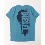 ネイビー | DIESEL ディーゼル ブランドロゴ半袖Tシャツカットソー | SHIFFON
