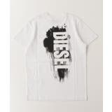 ホワイト | DIESEL ディーゼル ブランドロゴ半袖Tシャツカットソー | SHIFFON
