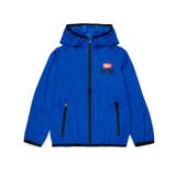 ブルー | DIESEL ディーゼル ワンポイントブランドロゴシップアップジャケット | SHIFFON