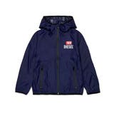 ネイビー | DIESEL ディーゼル ワンポイントブランドロゴシップアップジャケット | SHIFFON