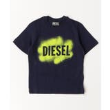 ネイビー | DIESEL ディーゼル ブランドロゴ半袖Tシャツカットソー | SHIFFON