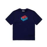 ネイビー | DIESEL ディーゼル ブランドロゴ半袖Tシャツカットソー | SHIFFON
